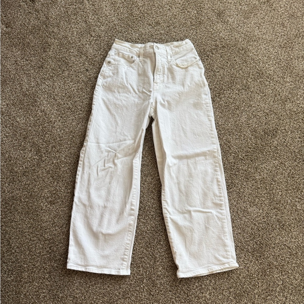 Madewell Women's Straight Leg White Jeans